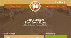 Desktop Screenshot of columbiafarmersmarket.org